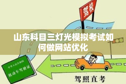 山东科目三灯光模拟考试如何做网站优化