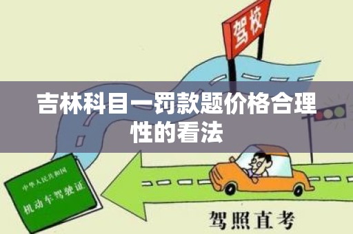 吉林科目一罚款题价格合理性的看法