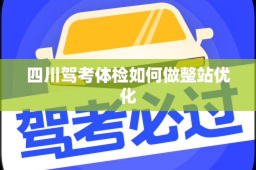 四川驾考体检如何做整站优化