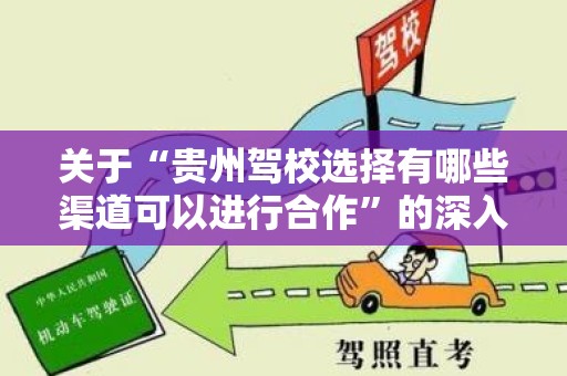 关于“贵州驾校选择有哪些渠道可以进行合作”的深入探讨