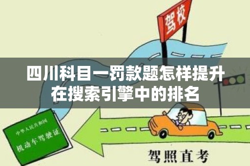 四川科目一罚款题怎样提升在搜索引擎中的排名