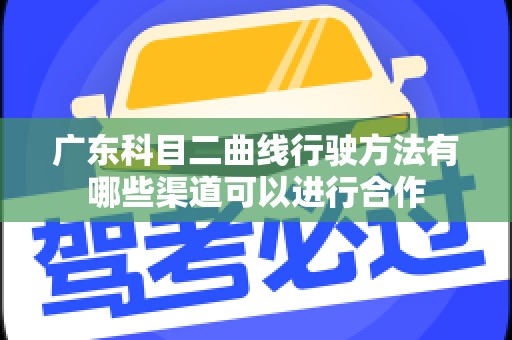 广东科目二曲线行驶方法有哪些渠道可以进行合作